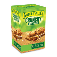 Nature Valley Crunchy Granola Bars Oats n Honey 40 Pack 2 Bars Per Pack