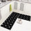 Kitchen Rug Set Black Cushioned Non-Slip 2 Pc 5