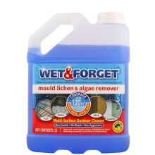 Wet & Forget Mould, Lichen & Algae Remover, Outdoor Patio Cleaner, Black Spot Remover, Bleach Free, 2L