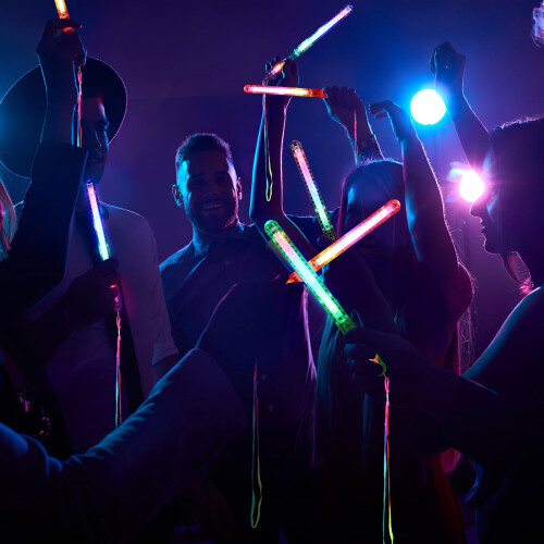 12-Pack LED Glow Sticks with Lanyards 1
