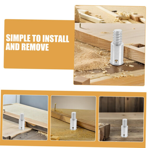 3pcs Broom Handle Adapter Set, Aluminum Threaded Tip Connectors for Easy Tool Conversion 2
