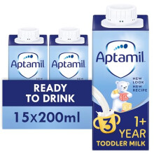 Aptamil 3 Toddler Baby Milk Ready to Use Liquid Formula, 1-3 Years, 15x200 ml