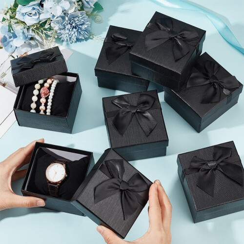 12Black Watch Gift Boxes with Flannel Pillow 2