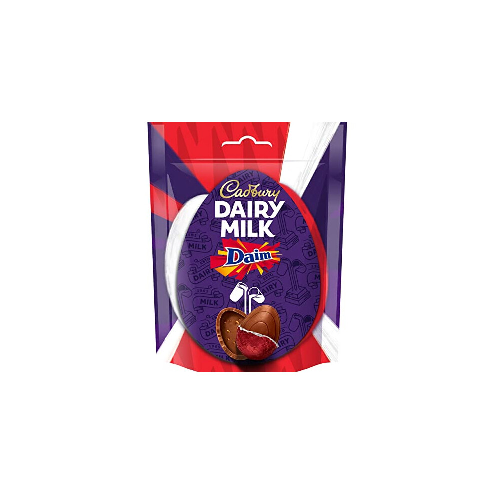 Cadbury Dairy Milk Miniature Daim Chocolate Easter Egg Bag Perfect For Easter Egg Hunts 77 G Pack Of 1