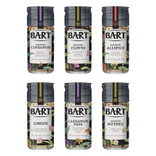 BART Baking Bundle - Ground Cinnamon, Ginger, Nutmeg, Cloves and Allspice, Cardamom Pods - Cooking Essentials (Bulk Buy Set)