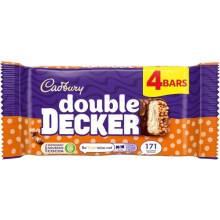 Cadbury Double Decker Chocolate Bar 4 Pack 149.2g