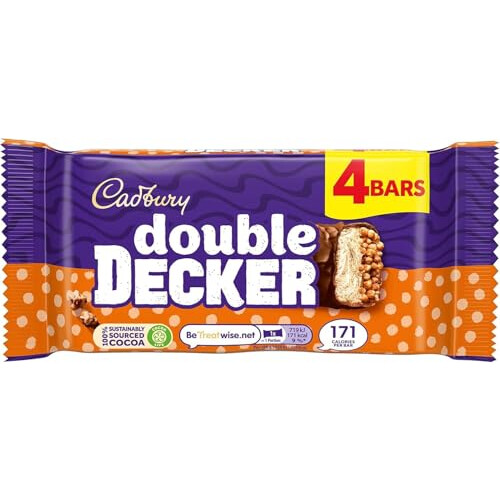 Cadbury Cadbury Double Decker Chocolate Bar 4 Pack 149.2g
