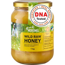 Pure Natural Wild Raw Honey 1KG - Unpasteurised, Unfiltered, Crystallized, Natural Estonian Honey - Harvested Sustainably Using 100% Green Energy by