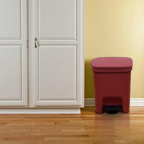 Slim Rectangular Kitchen Step Trash Can with OdorSealing Lid and Silent SoftClose Pedal 2