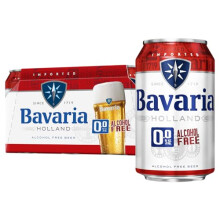 Bavaria 0.0 Percent Original Alcohol Free Beer 24 x 330 ml Cans
