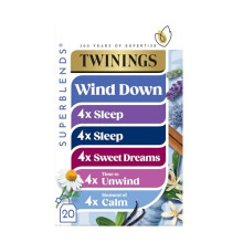 Twinings Wind Down Collection Tea Selection for Relaxation, Sleep, Calm & Unwind, 20 Tea Bags