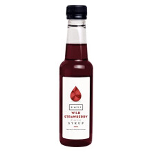 Simply Wild Strawberry Syrup, Vegan & Nut Free Flavoured Syrup for Coffee, Cocktails & Baking (250ml)