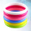 Set brățări tip bangă din plastic, culoare bomboane (6 buc.) 5