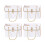 Presentask med blompapper och metallkedja, 1-pack 1