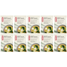 Yutaka Instant Vegan Miso Soup with Toppings 7.5g (Pack of 10) | Japanese-Style Freeze-Dried Soup with Tofu, Wakame & Spring Onion | Gluten-Free, Hig
