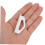 Self Adhesive Hang Tabs 200 Pack Plastic Retail Display Hooks for Pegboard and Wall Mount 4