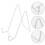 Iron Wire Plate Display Stand Easel White 2pcs 2