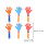 15pcs Plastic Hand Clappers for Parties 3