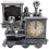 Locomotive-Shaped Alarm Clock in Grey ABS 3