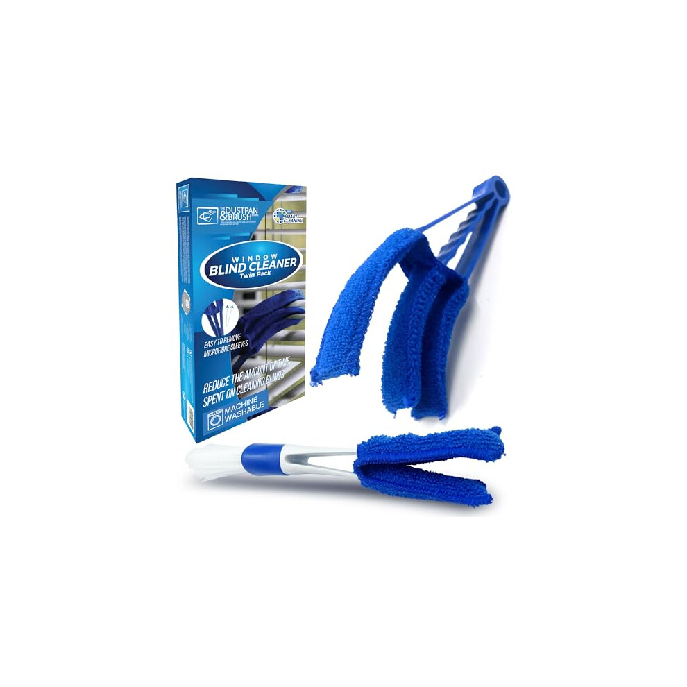 Venetian Blind Cleaner Tool And 2-In-1 Window Blind Duster Cleaner Brush With Removable Washable Microfibre Sleeves - Ideal For Air Conditioner Car A Tdbs The Dustpan And Brush .
