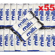 55x Whole UHT Milk Sticks 10ml Individually Wrapped Pouches Portions Sachets Lakeland
