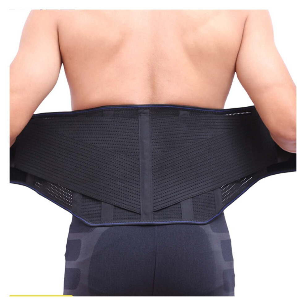 Back Support Belt XLarge Adjustable Lumbar Brace for Lower Back Pain Relief with Breathable Mesh Design