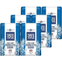Granulated Sugar 1kg (Pack of 6) | Pure Cane Sugar for Baking, Cooking & Beverag
