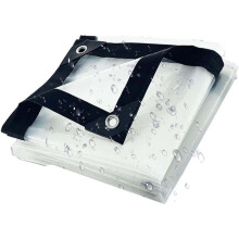 Clear Plastic Tarp Heavy Duty Waterproof Transparent Cover with Rustproof Grommets for Garden and Greenhouse Protection