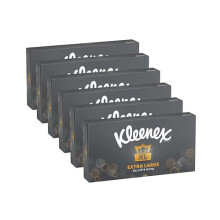 Kleenex Extra Large Facial Tissue for Men 2ply 90 Sheets Pack of 6