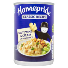 Homepride White Wine Cream Cooking Sauce 400 g Can Pack of 1