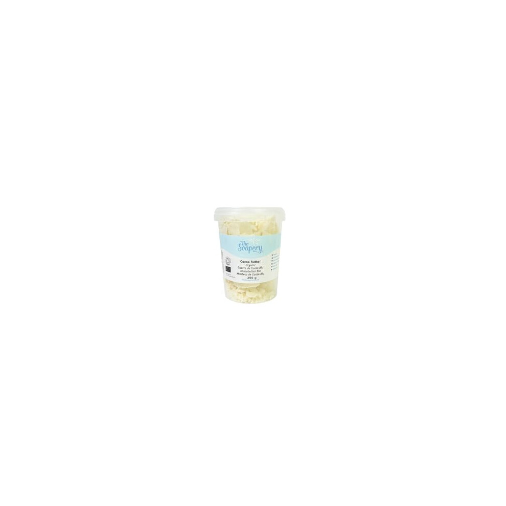 The Soapery Cocoa Butter 250G - Certified Organic Raw Unrefined Pure