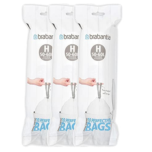 Brabantia Brabantia Bin Liners 50-60 Litres (H), pack of 30