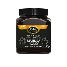 Pure Gold - Manuka Honey - 300+ MGO Certified Premium - 250g - New Zealand, Ethically Sourced, Raw & Unpasteurised - Naturally Made by Bees & Home Tr