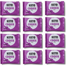 Keto Collective Keto Cookies I 1.5g Net Carbs I 30g x 12 I Keto Snacks I Low Sugar I Made with Real Butter I High Fibre I Low Carb Snacks, Gluten Fre