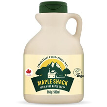 Maple Shack 100% Pure Canadian Maple Syrup 500ml - 660g Grade A, Dark Maple Syrup with Caramel Taste - Ideal for Pancakes, Waffles and Baking
