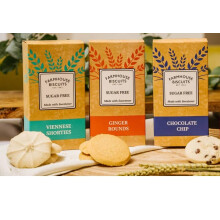 Farmhouse Sugar Free Biscuits For Diabetics Multipack Selection Vareity Box with zamfoods nutrition pack I Pack of 3 I - Viennese Shorties