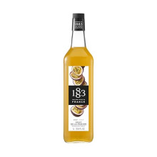 1883 Maison Routin Premium Passion Fruit Syrup for Cocktails, Passion Fruit Martinis, Mocktails, Smoothies, Iced Coffee Glass 1L