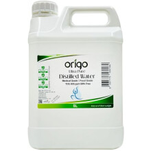 Origo Distilled Water - 100% Ultra Pure Water 5L | Advanced Purification Technology, Ultra Pure Water for Battery, Steam Iron and General Everyday Us
