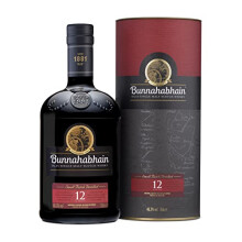 Bunnahabhain 12 Year Old Islay Single Malt Scotch Whisky, 70cl | 46.3% ABV | Nutty, Sweet, Unpeated Islay Whisky | Islay Single Malt Whisky