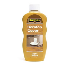 Rustins Scratch Cover Light – Conceal Surface Scratches on Light-Toned Wood Furniture -Easy-to-Use Liquid Polish for Restoring and Protecting Wooden