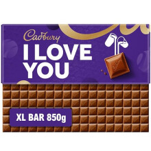 Cadbury Dairy Milk I Love You Gift Chocolate Bar Extra-Large 850g