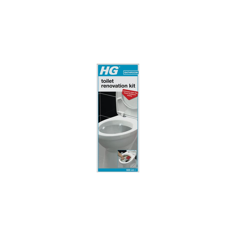 Hg Toilet Renovation Cleaning Kit Effective Bathroom Wc Cleaner Cleans And Descales Toilet Bowl Under Toilet Rim Limescale Stain Remover 500Ml 3