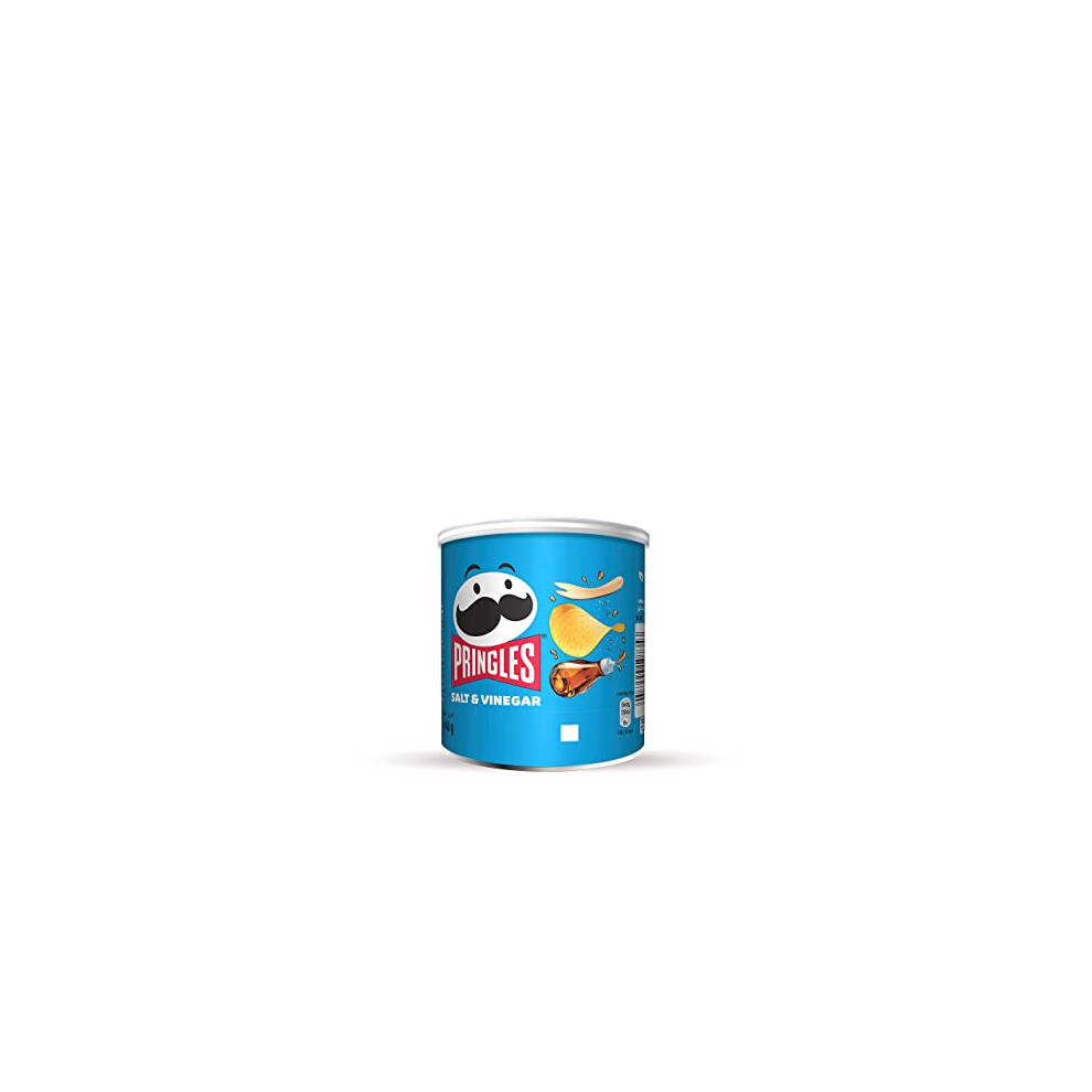 Pringles Salt And Vinegar Flavour Potato Chips, 40G, (Pack Of 12)