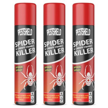 Pestshield 3 x Spider Creepy Crawly Insect Killer Spider Spray No More Spiders 200ml New