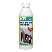 HG Drain and Plug Unblocker, Effectively Removes Blockages & Cleans Blocked Drains Fast, for Blocked Drain Pipes in Sinks or Shower Traps (500ml) - 1