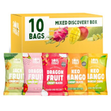 Soul Fruit Discovery Box Dried Fruit Freeze Dried Fruit Snacks Dragon Fruit Mango Jackfruit No Added Sugar Low Calorie Lunchbox Snacks Health