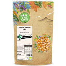 Wholefood Earth Organic Popping Corn – 2kg | GMO Free | Vegan | High Fibre | Certified Organic