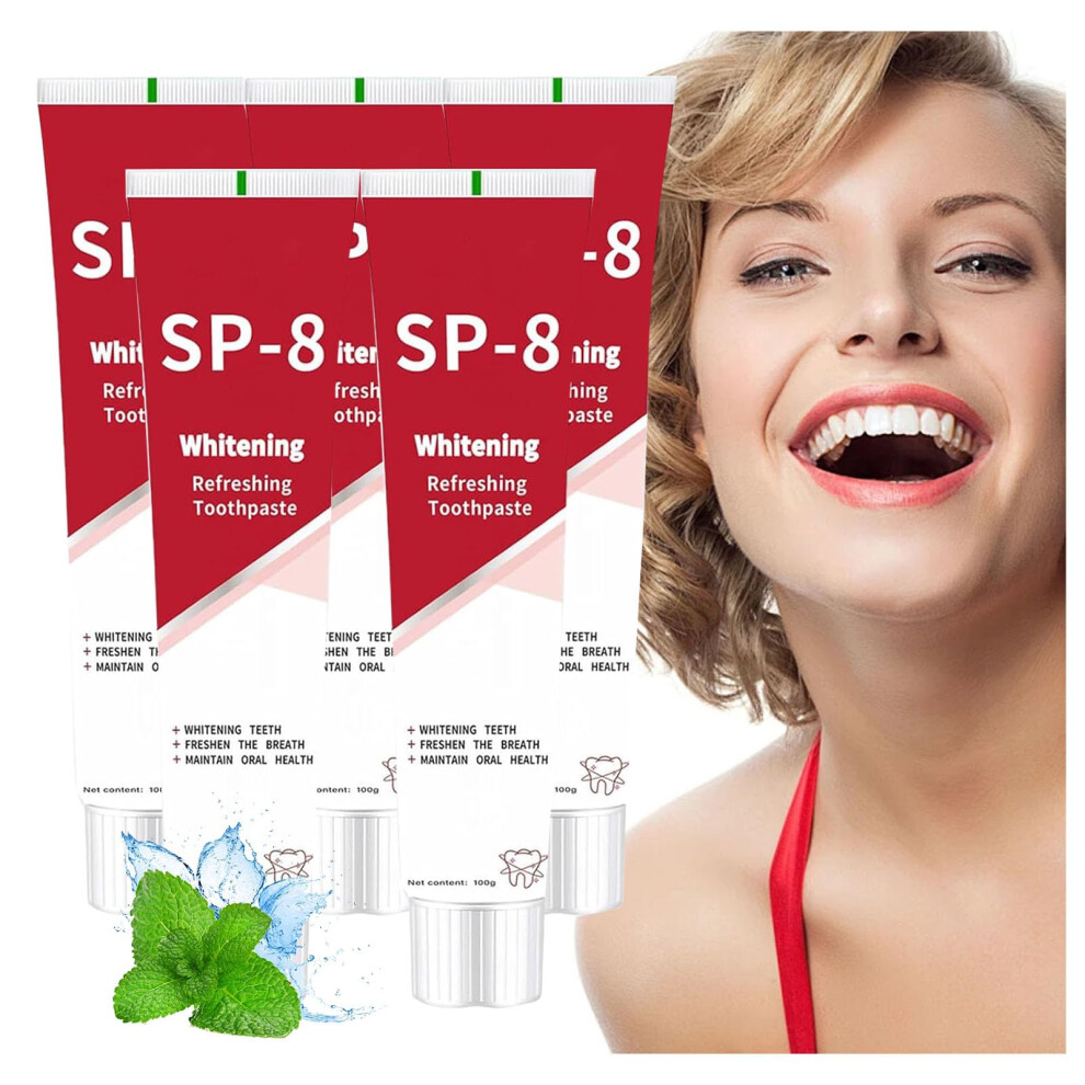 Probiotic Whitening Toothpaste 5pcs Set, Enamel Friendly Formula for Sensitive Teeth and LongLasting Mint Freshness