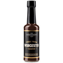 The Condiment Company Free From Worcester Sauce 155g - Gluten Free Worcestershire Sauce, Vegetarian and Vegan Friendly, For Marinades, Cooking & Seas