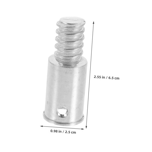 2pcs Metal Broom Handle Adapter Universal Threaded Pole Tip Durable Replacement for Mops and Brooms 1